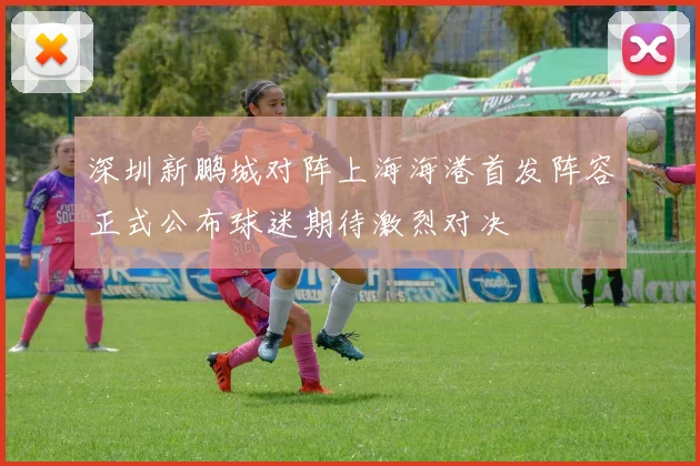 深圳新鹏城对阵上海海港首发阵容正式公布球迷期待激烈对决